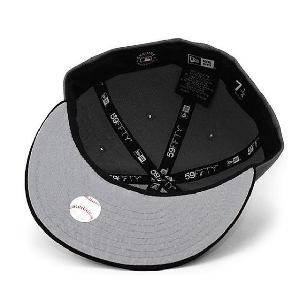 ニューエラ キャップ 59FIFTY シカゴ ホワイトソックス MLB 2T TEAM BASIC FITTED CAP GREY BLACK