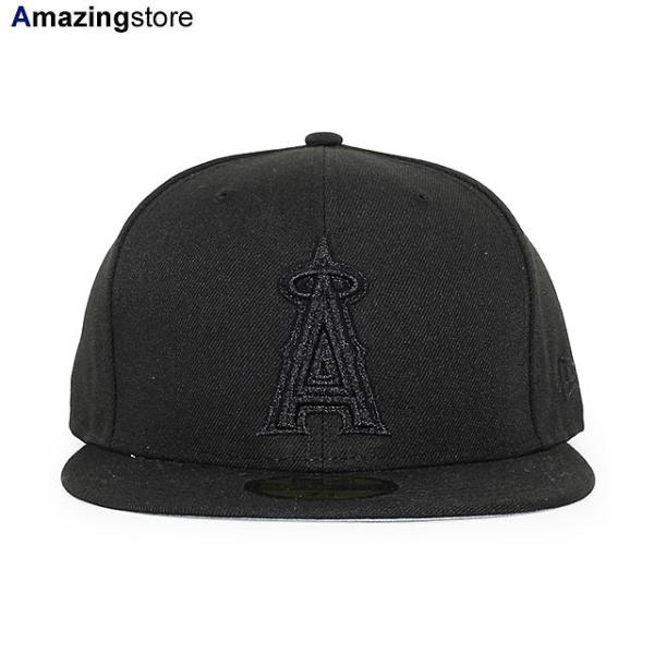ニューエラ キャップ 59FIFTY ロサンゼルス エンゼルス MLB BLACKOUT FITTED CAP