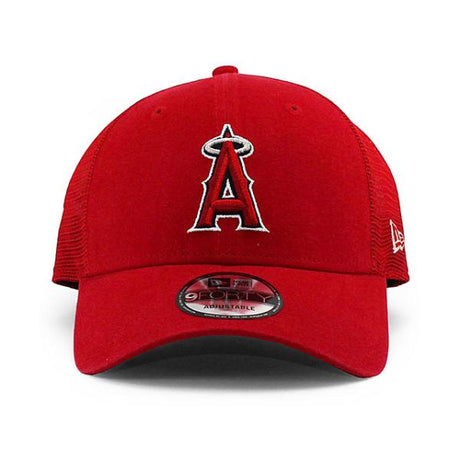 ニューエラ 9FORTY メッシュキャップ ロサンゼルス エンゼルス MLB TRUCKER MESH CAP RED NEW ERA LOS ANGELES ANGELS