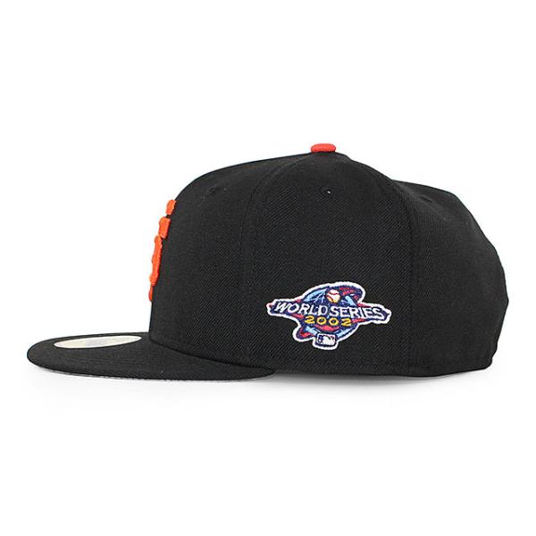 ニューエラ キャップ 59FIFTY サンフランシスコ ジャイアンツ MLB 2002 WORLD SERIES GAME FITTED CAP BLACK