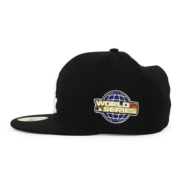 ニューエラ キャップ 59FIFTY シカゴ ホワイトソックス MLB 2005 WORLD SERIES GAME FITTED CAP BLACK