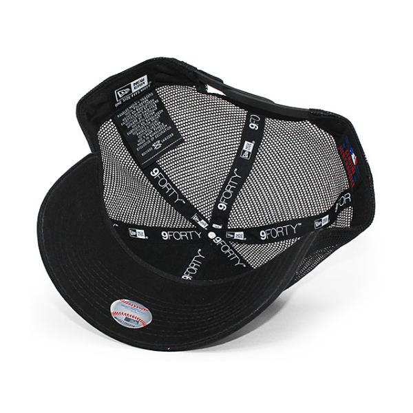 ニューエラ メッシュキャップ 9FORTY マイアミ マーリンズ MLB TRUCKER MESH CAP BLACK