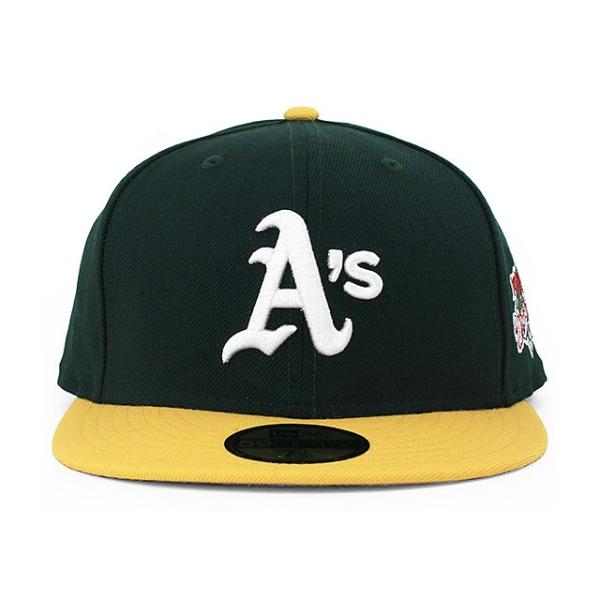 ニューエラ キャップ 59FIFTY オークランド アスレチックス MLB 1989 BATTLE OF THE BAY WORLD SERIES HOME FITTED CAP GREEN