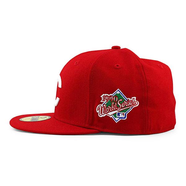 ニューエラ キャップ 59FIFTY シンシナティ レッズ MLB 1990 WORLD SERIES GAME FITTED CAP RED