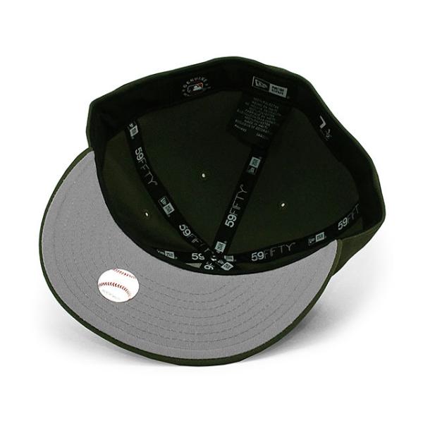 ニューエラ キャップ 59FIFTY ニューヨーク ヤンキース MLB TEAM BASIC FITTED CAP OLIVE