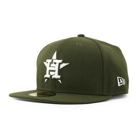 ニューエラ キャップ 59FIFTY ヒューストン アストロズ MLB TEAM BASIC FITTED CAP OLIVE