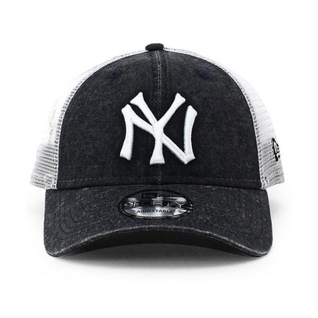 ニューエラ キャップ 9FORTY メッシュキャップ ニューヨーク ヤンキース  MLB COOPERSTOWN WASHED TRUCKER MESH CAP NAVY  NEW ERA NEW YORK YANKEES