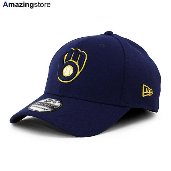 ニューエラ キャップ 39THIRTY ミルウォーキー ブルワーズ MLB TEAM CLASSIC FLEX FIT CAP NAVY