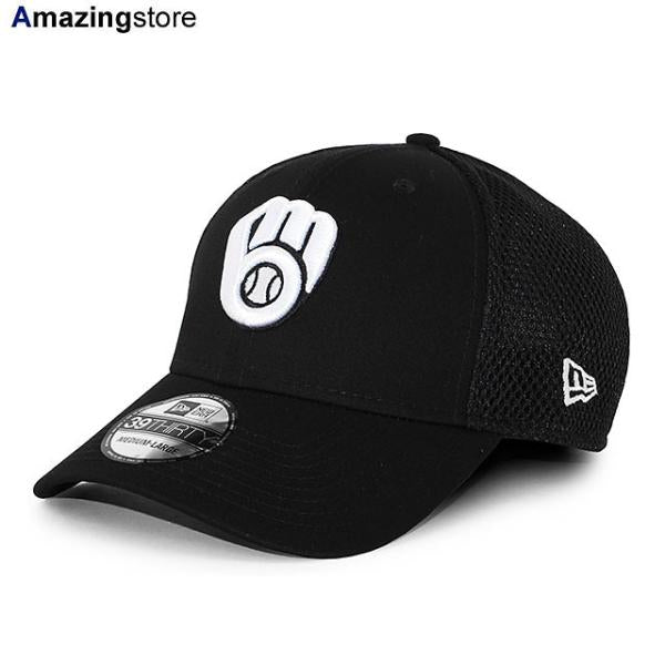 ニューエラ キャップ 39THIRTY ミルウォーキー ブルワーズ MLB NEO FLEX FIT CAP BLACK