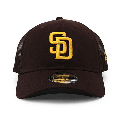 ニューエラ 9FORTY メッシュキャップ サンディエゴ パドレス MLB TRUCKER MESH CAP BROWN