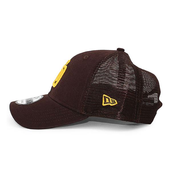 ニューエラ 9FORTY メッシュキャップ サンディエゴ パドレス MLB TRUCKER MESH CAP BROWN