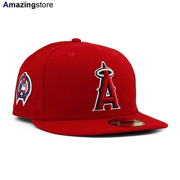 ニューエラ キャップ 59FIFTY ロサンゼルス エンゼルス MLB 911 REMEMBRANCE SIDE PATCH ON-FIELD AUTHENTIC FITTED CAP RED NEW ERA LOS ANGELES ANGELS