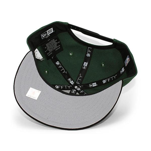 子供用 ニューエラ キャップ 9FIFTY スナップバック ミルウォーキー バックス YOUTH NBA BASIC SNAPBACK CAP GREEN