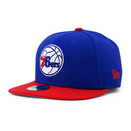 子供用 ニューエラ キャップ 9FIFTY フィラデルフィア セブンティシクサーズ  YOUTH NBA BASIC SNAPBACK CAP RYL BLUE-RED  NEW ERA PHILADELPHIA 76ERS