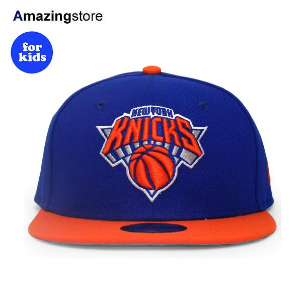 子供用 ニューエラ キャップ 9FIFTY ニューヨーク ニックス YOUTH NBA BASIC SNAPBACK CAP BLUE