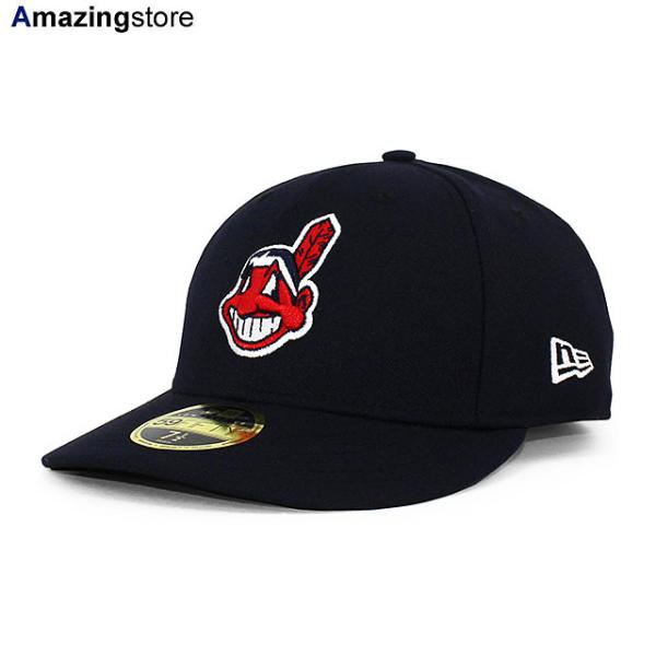 ニューエラ キャップ 59FIFTY クリーブランド インディアンス MLB ON-FIELD ALT-2 LOW PROFILE FITTED CAP LP NAVY