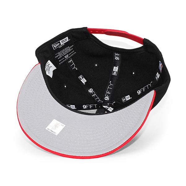 子供用 ニューエラ キャップ 9FIFTY ポートランド トレイル ブレイザーズ YOUTH NBA TEAM-BASIC SNAPBACK CAP BLACK RED NEW ERA PORTLAND TRAILBLAZERS