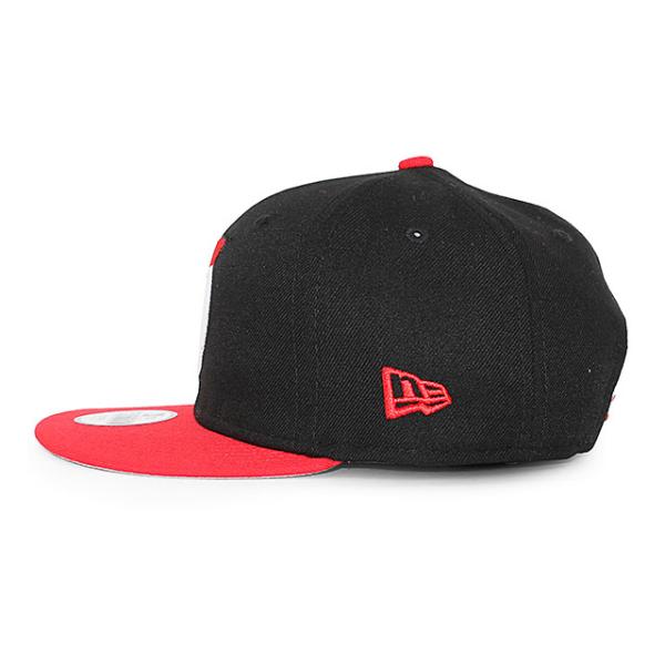子供用 ニューエラ キャップ 9FIFTY ポートランド トレイル ブレイザーズ YOUTH NBA TEAM-BASIC SNAPBACK CAP BLACK RED NEW ERA PORTLAND TRAILBLAZERS