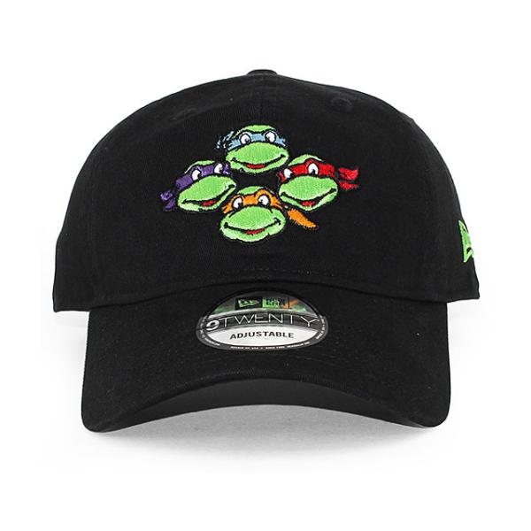 ニューエラ キャップ 9TWENTY ティーンエイジ ミュータント ニンジャ タートルズ FACES STRAPBACK CAP BLACK