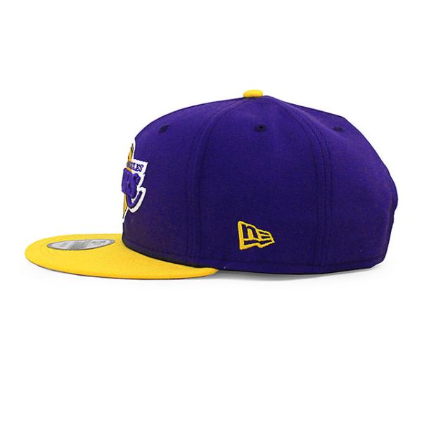 ニューエラ キャップ 9FIFTY ロサンゼルス レイカーズ NBA 2T TEAM BASIC SNAPBACK CAP PURPLE
