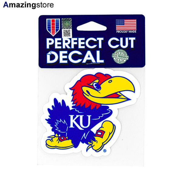 ウィンクラフト ステッカー カンザス ジェイホークス  NCAA PERFECT CUT DECAL  WINCRAFT KANSAS JAYHAWKS