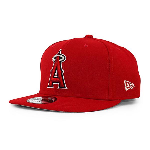 ニューエラ キャップ 9FIFTY ロサンゼルス エンゼルス MLB TEAM BASIC SNAPBACK CAP RED