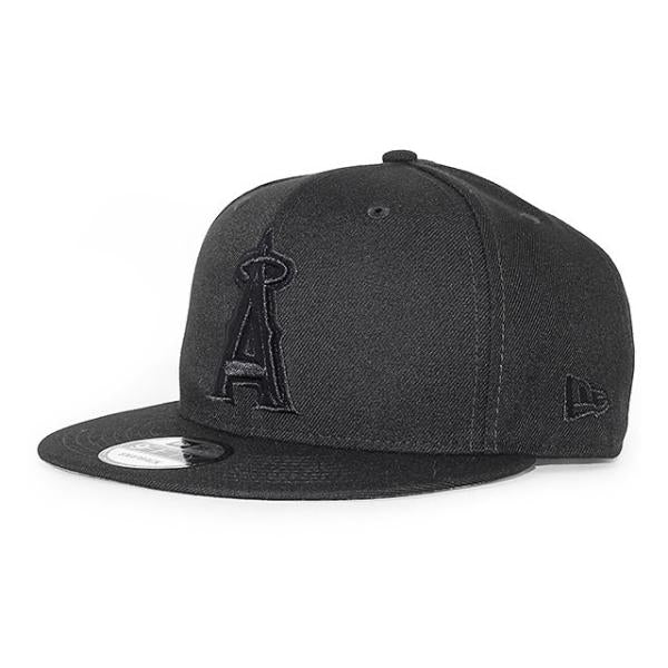 ニューエラ キャップ 9FIFTY ロサンゼルス エンゼルス MLB TEAM BASIC SNAPBACK CAP BLACKOUT