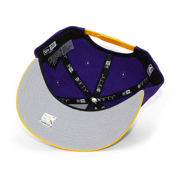 子供用 ニューエラ キャップ 9FIFTY ロサンゼルス レイカーズ YOUTH NBA TEAM BASIC SNAPBACK CAP PURPLE