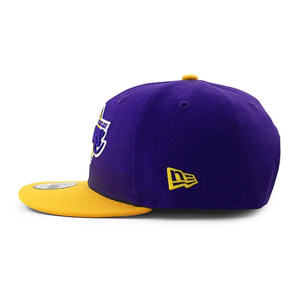 子供用 ニューエラ キャップ 9FIFTY ロサンゼルス レイカーズ YOUTH NBA TEAM BASIC SNAPBACK CAP PURPLE