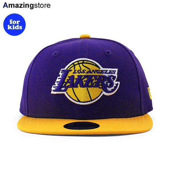 子供用 ニューエラ キャップ 9FIFTY ロサンゼルス レイカーズ YOUTH NBA TEAM BASIC SNAPBACK CAP PURPLE