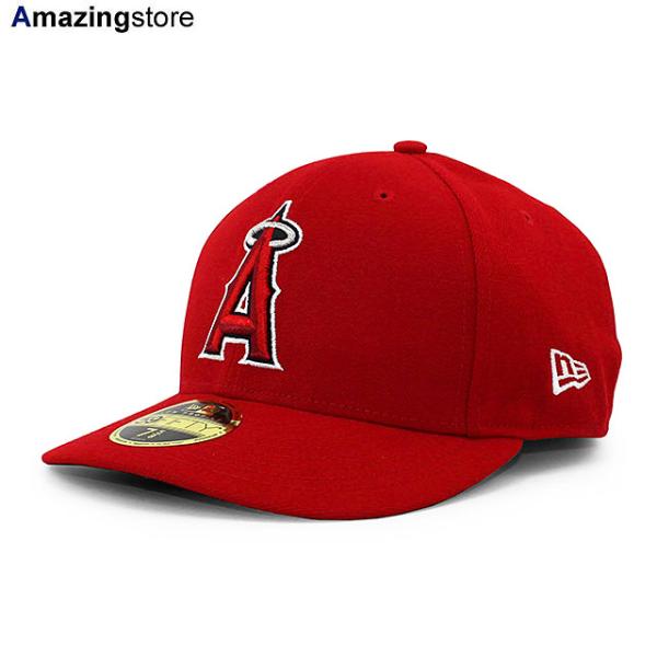 ニューエラ キャップ 59FIFTY ロサンゼルス エンゼルス MLB ON-FIELD AUTHENTIC GAME LC LOW CROWN FITTED CAP LP RED