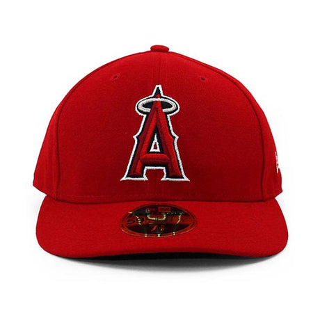 ニューエラ キャップ 59FIFTY ロサンゼルス エンゼルス MLB ON-FIELD AUTHENTIC GAME LC LOW CROWN FITTED CAP LP RED NEW ERA LOS ANGELES ANGELS