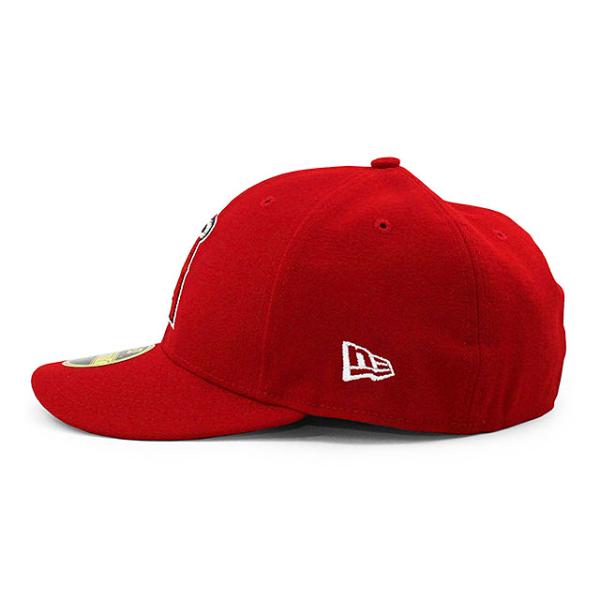 ニューエラ キャップ 59FIFTY ロサンゼルス エンゼルス MLB ON-FIELD AUTHENTIC GAME LC LOW CROWN FITTED CAP LP RED