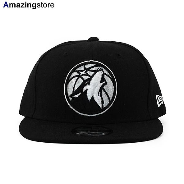 ニューエラ キャップ 9FIFTY ミネソタ ティンバーウルブズ NBA TEAM BASIC SNAPBACK CAP BLACK WHITE