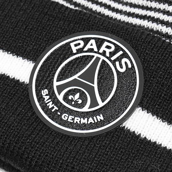 ウィープレイ ニットキャップ ビーニー パリ サンジェルマン FC PSG CORE CREST POM KNIT BEANIE BLACK WEEPLAY PARIS SAINT-GERMAIN