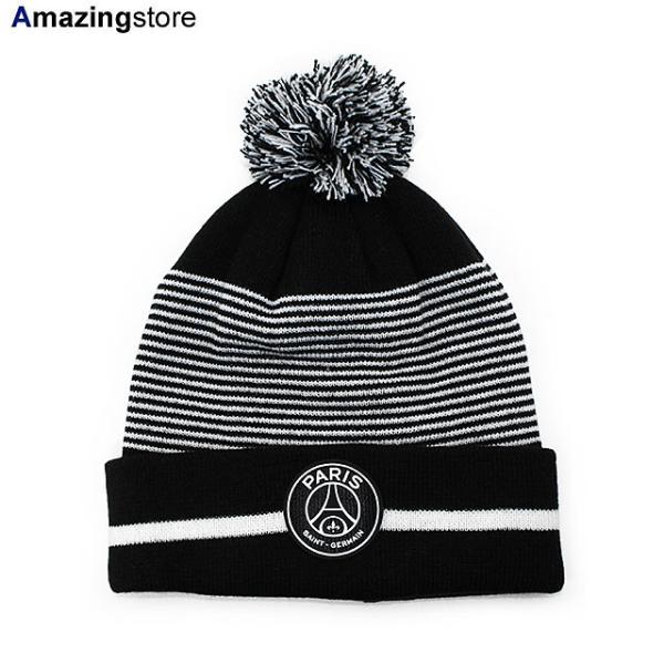 ウィープレイ ニットキャップ ビーニー パリ サンジェルマン FC PSG CORE CREST POM KNIT BEANIE BLACK WEEPLAY PARIS SAINT-GERMAIN