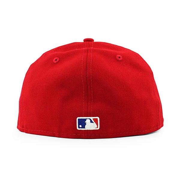 MLBコラボ ニューエラ フィアーオブゴッド エッセンシャルズ  59FIFTY FITTED CAP RED  NEW ERA FEAR OF GOD ESSENTIALS FOG