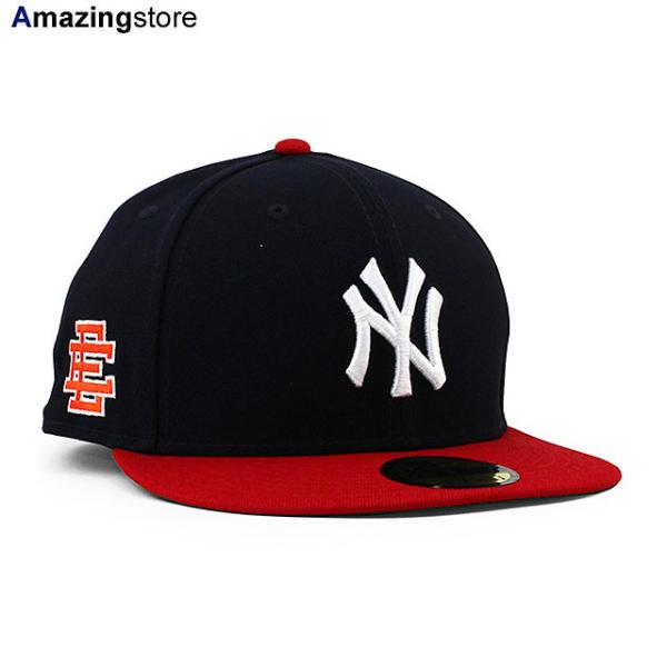 ニューエラ キャップ 59FIFTY エリック エマニュエル ニューヨーク ヤンキース MLB ERIC EMANUEL COLLABO FITTED CAP NAVY-RED NEW ERA NEW YORK YANKEES