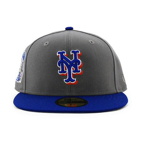 ニューエラ キャップ 59FIFTY ニューヨーク メッツ MLB 2000 WORLD SERIES SUBWAY SERIES GREY BOTTOM FITTED CAP GRAY BLUE NEW ERA NEW YORK METS