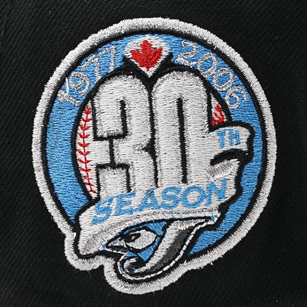 ニューエラ キャップ 59FIFTY トロント ブルージェイズ  MLB 30TH SEASON BLUE BOTTOM FITTED CAP BLACK  NEW ERA TORONTO BLUE JAYS
