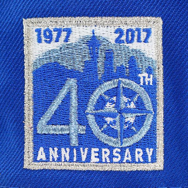 ニューエラ キャップ 59FIFTY シアトル マリナーズ MLB 40TH ANNIVERSARY GREY BOTTOM FITTED CAP BLUE