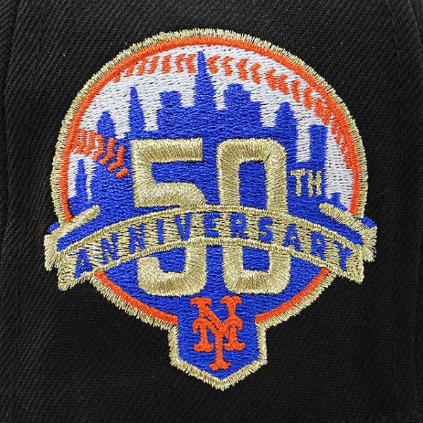 ニューエラ キャップ 59FIFTY ニューヨーク メッツ MLB 50TH ANNIVERSARY GREY BOTTOM FITTED CAP BLACK NEW ERA NEW YORK METS