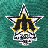 ニューエラ キャップ 9FIFTY シアトル マリナーズ MLB 1979 ALL STAR GAME 50TH ANNIVERSARY WHEAT BOTTOM SNAPBACK CAP GREEN NEW ERA SEATTLE MARINERS