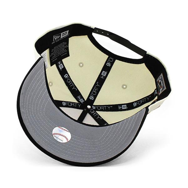 ニューエラ キャップ 9FORTY アリゾナ ダイヤモンドバックス MLB 20TH ANNIVERSARY WORLD CHAMPIONS GREY BOTTOM A-FRAME SNAPBACK CAP CREAM