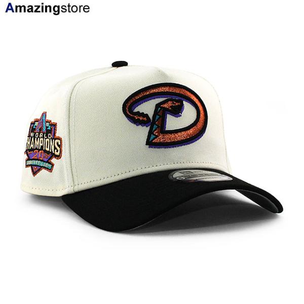 ニューエラ キャップ 9FORTY アリゾナ ダイヤモンドバックス MLB 20TH ANNIVERSARY WORLD CHAMPIONS GREY BOTTOM A-FRAME SNAPBACK CAP CREAM