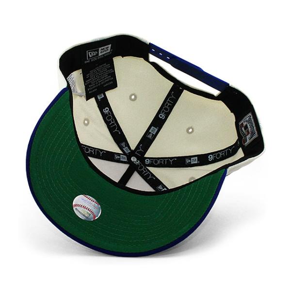 ニューエラ キャップ 9FORTY ロサンゼルス ドジャース MLB 50TH ANNIVERSARY KELLY GREEN BOTTOM A-FRAME SNAPBACK CAP CREAM