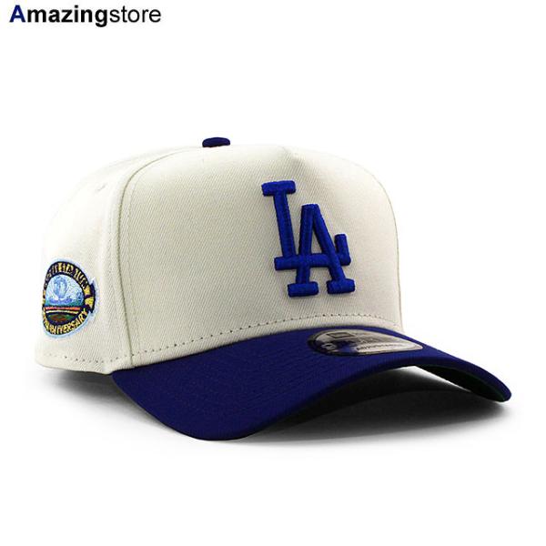 ニューエラ キャップ 9FORTY ロサンゼルス ドジャース MLB 50TH KELLY GREEN BOTTOM A-FRAME SNAPBACK CAP CREAM