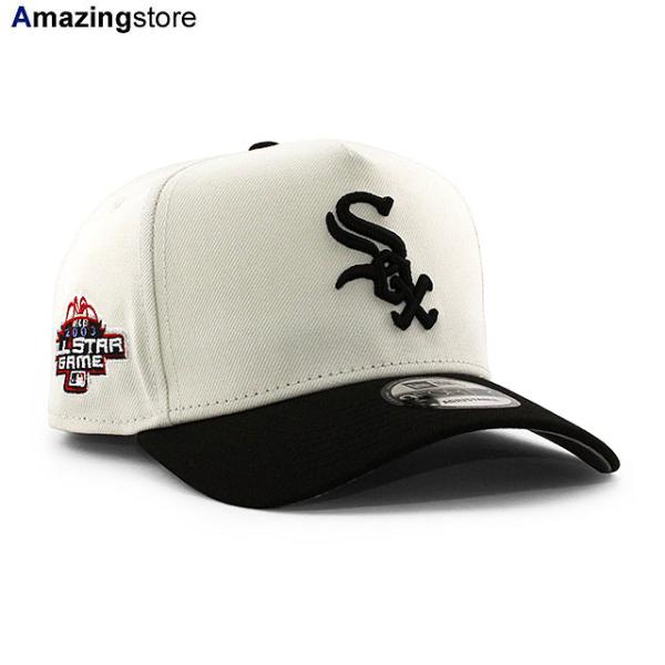 ニューエラ キャップ 9FORTY シカゴ ホワイトソックス MLB 2003 ALL STAR GAME GREY BOTTOM A-FRAME SNAPBACK CAP CREAM
