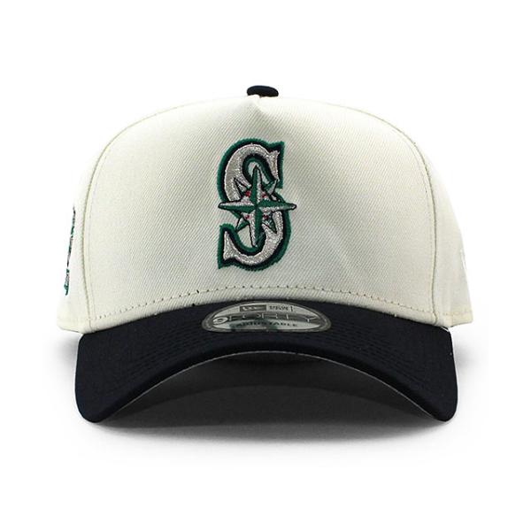 ニューエラ キャップ 9FORTY シアトル マリナーズ MLB 20TH GREY BOTTOM A-FRAME SNAPBACK CAP CREAM