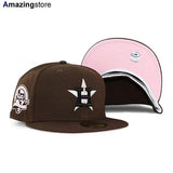 ニューエラ キャップ 59FIFTY ヒューストン アストロズ  MLB 45TH ANNIVERSARY PINK BOTTOM FITTED CAP BROWN  NEW ERA HOUSTON ASTROS